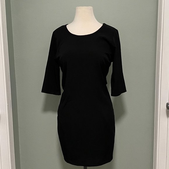 BACK IT UP BLACK MINI DRESS by TOBI - Picture 3 of 6